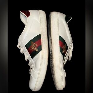 Men’s White Gucci Tennis Shoes